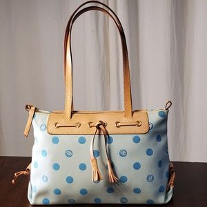Light Blue Poka Dot Dooney Bourke